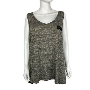 Lane Bryant Gold Sparkle Gray Zipper Hi-Low Tank 26/28